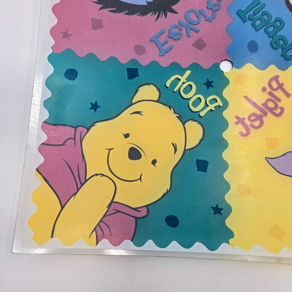 Winnie The Pooh & Friends Vintage Walt Disney Glass Ceiling Light Cover Shade - Picture 9 of 14